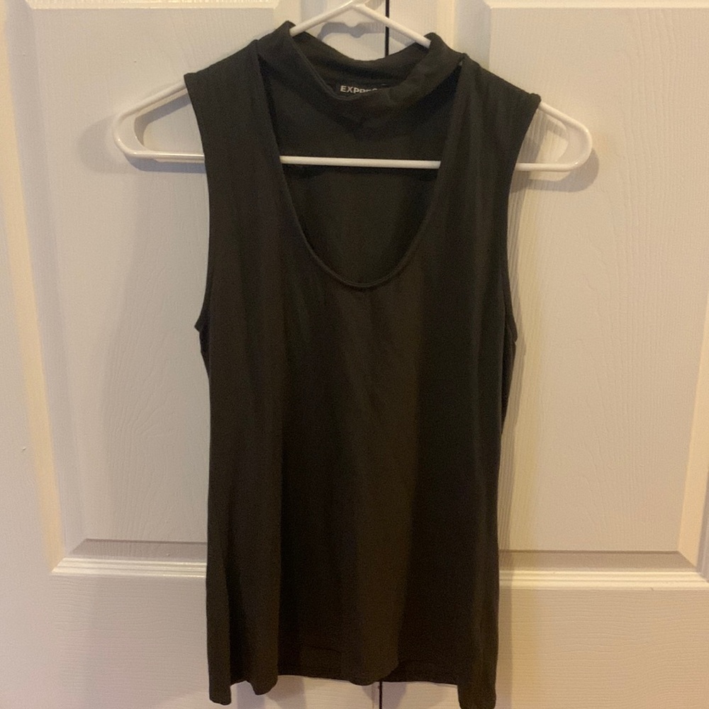 Express olive tank top